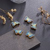Chinese Style Alloy Enamel Beads X-ENAM-L015-16C-G-9