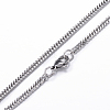 Tarnish Resistant 304 Stainless Steel Curb Chain Necklaces LS-NJEW-P147-03P-3