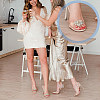 2Pcs Alloy Crystal Rhinestone Shoe Buckle Clips FIND-FG0003-18-5