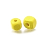 Spray Painted Wooden Beads WOOD-P021-01A-27-2