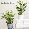 Leaf-Shaped Iron Plant Trellis AJEW-G074-03B-4