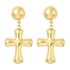 304 Stainless Steel Dangle Stud Earrings for Women EJEW-A125-43G-4