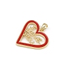 Brass Enamel Pendants KK-D424-31B-G-2