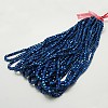 Electroplate Glass Beads Strands EGLA-D018-6x6mm-55-2