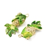 Brass Micro Pave Cubic Zirconia Pendants X1-KK-D019-30B-G-2