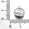 Brass Micro Pave Clear Cubic Zirconia Pendants LS-KK-G530-01B-P-3