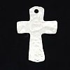 Hammered Cross Alloy Pendants X-PALLOY-D270-MS-1