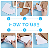 100Pcs Folding Safety Kraft Paper Photo Album Corner Protector FIND-WH0441-02-3
