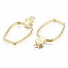 Rack Plating Alloy Bottle Open Back Bezel Pendants PALLOY-S047-31E-FF-2