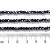 Electroplate Opaque Glass Beads Strands EGLA-A035-P3mm-A18-4