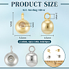 8Pcs 2 Colors 925 Sterling Silver Tube Bails STER-BC0003-74-2