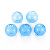 Transparent Handmade Blown Glass Globe Beads X-GLAA-T012-40C-05-1