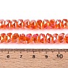 Electroplate Transparent Glass Beads Strands EGLA-N022-04A-D13-4