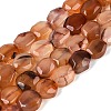 Dyed & Heated Natural Agate Beads Strands G-N359-15A-09-2