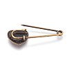 Tibetan Style Alloy Safety Brooches JEWB-WH0008-03AB-2