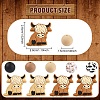 49Pcs Food Grade Eco-Friendly Silicone Beads SIL-YW0001-86-3