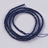 Glass Beads Strands EGLA-E057-02B-02-2