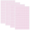 4 Sheets 4 Styles Acrylic Imitation Pearl Stickers Paper Sheets for Craft DIY-SP0002-64A-1