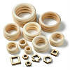 45Pcs 15 Styles Unfinished Wood Linking Rings WOOD-YW0001-15-1