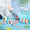 14 Rolls 7 Colors Stickers Roll DIY-PH0032-85-4