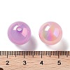 UV Plating Iridescent Acrylic Beads MACR-D032-04-3
