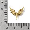 Brass Micro Pave Cubic Zirconia Pendants KK-Z102-14G-3