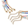 4Pcs 4 Style Natural Pearl & Glass Seed Beaded Necklaces Set NJEW-JN04080-6