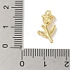 Rack Plating Brass Micro Pave Clear Cubic Zirconia Pendants KK-P267-29G-3