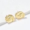 Brass Stud Earrings EJEW-H154-08B-G-2