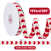 2Roll Valentine's Day Polycotton(Polyester Cotton) Ribbon OCOR-HY0001-52-3