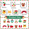 Christmas Opaque Resin Decoden Cabochons RESI-SP0001-04B-2