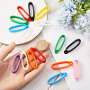 Gorgecraft 30Pcs 10 Colors Anti-Lost Silicone Pendant FIND-GF0005-89-3