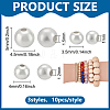 30pcs 925 Sterling Silver Beads STER-PH0002-56-2