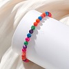 Dyed Natural Freshwater Shell Beaded Strertch Bracelets for Women BJEW-JB13687-2
