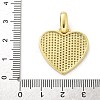 Brass Micro Pave Cubic Zirconia Pendants KK-S511-22G-3