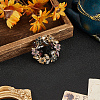 1Pc Alloy Rhinestone Lapel Pins JEWB-CP0001-44-3
