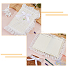 Polyester Lace Book Covers OFST-WH0002-59A-4