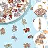 24Pcs 6 Colors Rack Plating Alloy Rhinestone Pendants FIND-FS0004-97-2