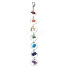 Natural & Synthetic Gemstone Pendant Decorations HJEW-JM01829-02-1