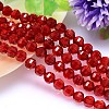 Faceted Round Imitation Austrian Crystal Bead Strands G-M182-6mm-06A-1
