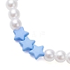 Children's Day Imitated Pearl Acrylic Beads Stretch Bracelets X-BJEW-JB13538-4