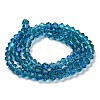 Transparent Electroplate Glass Beads Strands EGLA-A039-T3mm-L01-2