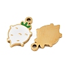 Vegetables 304 Stainless Steel Enamel Charms STAS-C137-02D-G-2