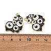 Halloween Alloy Enamel Pendants STAS-I354-01G-K-3