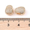 Brass Micro Pave Clear Cubic Zirconia Pendants KK-Q816-08G-3