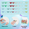 200Pcs 20 Style Transparent Spray Painted Glass Beads GLAA-PH0002-74-4