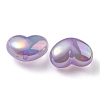 UV Plating Rainbow Iridescent Imitation Jelly Acrylic Beads OACR-C007-08A-2