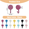 28Pcs 7 Colors Plastic Hook Hangers AJEW-DC0001-18-2