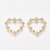 Brass Cubic Zirconia Pendants KK-T038-506B-1