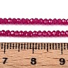 Lab Grown Red Corundum Beads Strands G-G106-A45-05-4